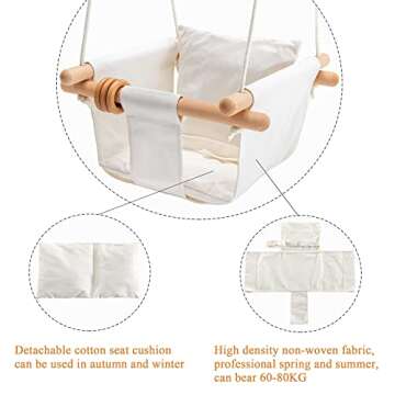 Mlian Secure Baby Canvas Swing for Indoor & Outdoor Fun