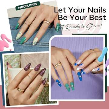 modelones Quick Dry Nail Polish 6 Colors for Women