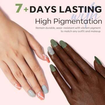 modelones Quick Dry Nail Polish 6 Colors for Women