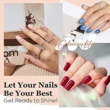 modelones Quick Dry Nail Polish 6 Colors for Women