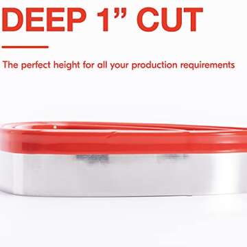 COOKIEQUE 3-Piece Candy Corn Cookie Cutter, Fall Thanksgiving Pumpkin Pie Cookie Cutters, Holiday Cookie Cutters, Unique Design with Protective Red Top PVC