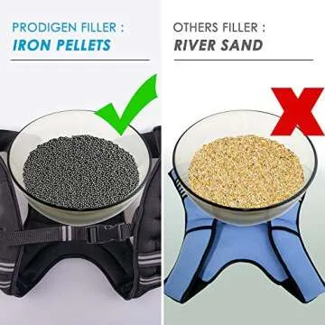 Prodigen Weighted Vest for Women and Men 12 Lbs with Reflective Stripe and Double Adjustable Buckle Straps Weight Vests for Strength Training, Jogging, Cardio, Weight Loss, Muscle Building, Purple