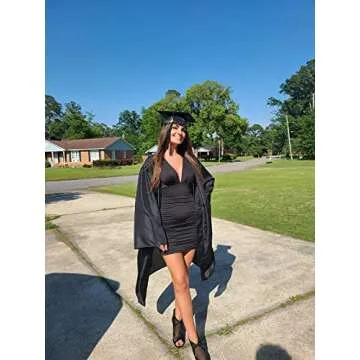 LAGSHIAN Women's Sexy Bodycon Long Sleeve V Neck Ruched Mini Club Dress Black