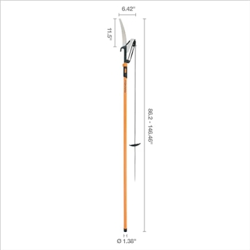 Fiskars 2-in-1 Extendable Pole Saw and Pruner Tool