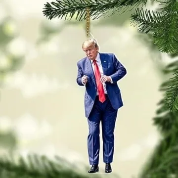 Trump Dancing Christmas Ornament for 2024