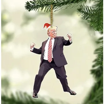 Trump Dancing Christmas Ornament for 2024