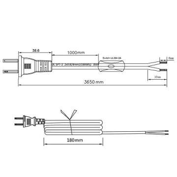 Versatile 12FT Power Cord with Switch for Easy Control