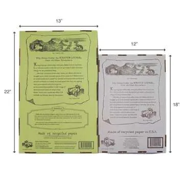 Scratch Lounge Cardboard Cat Scratcher & Lounger for Large Cats - XL 13x22 with Reversible Floor & Catnip - Heavy Duty Durable Bed Lasts 10x Longer Than Conventional Scratchers