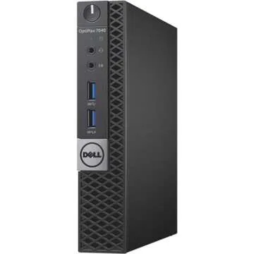 Dell OptiPlex 7040 Mini Desktop PC Bundle with 24" Monitor, Core i7, 32GB RAM, 512GB SSD, RGB Headse...