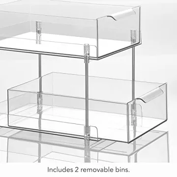 Nate Home 2-Tier Sliding Pull-Out Drawer Organizer