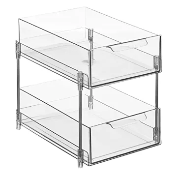 Nate Home 2-Tier Sliding Pull-Out Drawer Organizer