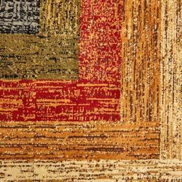 Home Dynamix Royalty Vega Contemporary Geometric Area Rug, Black/Brown, 7'8"x10'4"