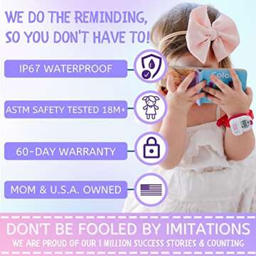 Potty Watch for Kids Potty Training - Potty Training Watch with 3 Fun Flashing Lights and Music - Wa...
