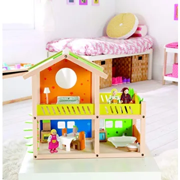 Hape Happy Villa Doll House for Kids 3 Years and Up