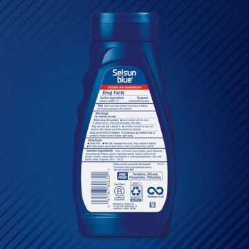 Selsun Blue Medicated Antidandruff Shampoo, Maximum Strength Scalp Treatment With Selenium Sulfide, 11 fl. oz.