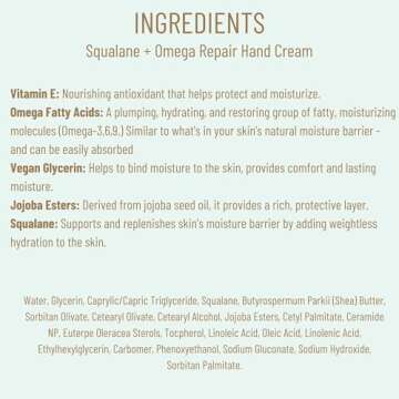 Biossance Squalane + Omega Hand Cream - Deeply Hydrating Treatment