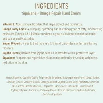 Biossance Squalane + Omega Hand Cream - Deeply Hydrating Treatment