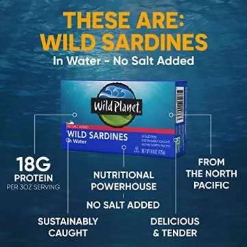Wild Planet Wild Sardines in Water - Sustainably Caught