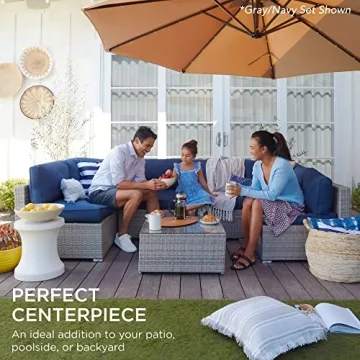 Stylish 7-Piece Modular Outdoor Wicker Sectional Set