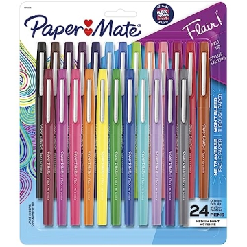 Paper Mate Flair Felt Tip Pens Set of 24 Assorted