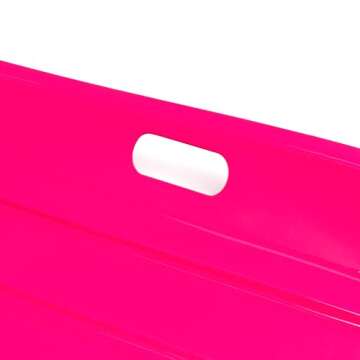 Best Choice Products 35in Kids Plastic Toboggan Snow Sled w/Pull Rope, 2 Handles - Pink