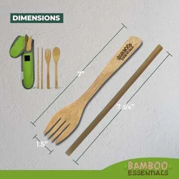 Bamboo Travel Utensil Set - Eco-Friendly Dining Solutions