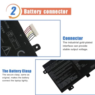 ASODI B31N1726 48Wh Laptop Battery Replacement for ASUS TUF Gaming FX504 FX504G FX504GD FX504GE FX504GM FX505 FX505DT FX505DV FX505DY FX80 FX80G FX80GD FX86 A15 FA506 A17 FA706II B31BNEH A41LK9H