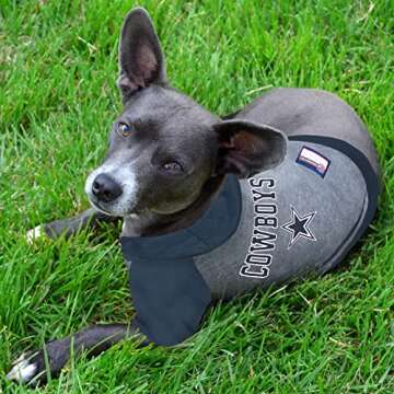 Pets First Hoodie for Dogs & Cats. NFL Football Licensed Dog Hoody Tee Shirt, Small. Sports Hoody T-...