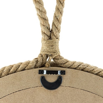 Nautical Rope Wrapped 16.5" Stonebriar Mirror