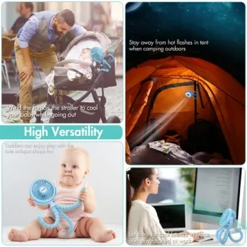 AMACOOL Stroller Fan for Babies - Portable & Flexible