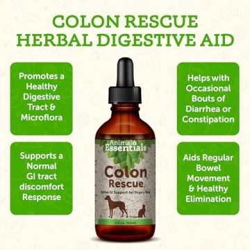 Animal Essentials Colon Rescue Herbal Tincture for Pets