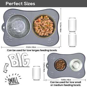 KILIN Silicone Dog Feeding Mat - Waterproof & Spill-Proof