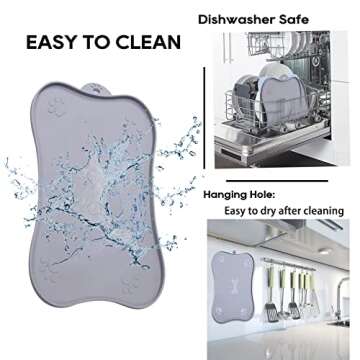 KILIN Silicone Dog Feeding Mat - Waterproof & Spill-Proof