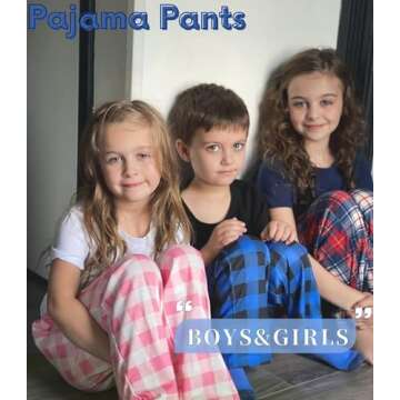 Ekouaer Boys Pajama Pants Soft Elastic Waist 3 Pack