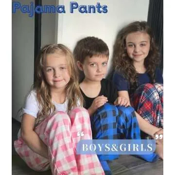 Ekouaer Boys Pajama Pants Soft Elastic Waist 3 Pack