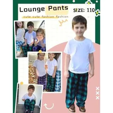 Ekouaer Boys Pajama Pants Soft Elastic Waist 3 Pack
