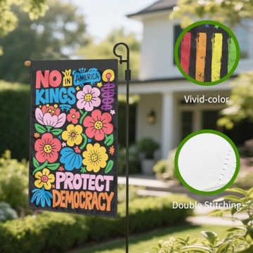 Since 1776 No Kings in Ameri-ca Flag - 12X18 Outdoor Flag