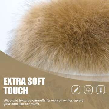 RANOME Faux Fur Headband for Women - Stylish & Warm Winter Ear Muffs