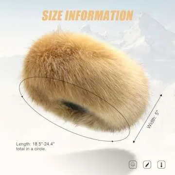 RANOME Faux Fur Headband for Cozy Winter Style