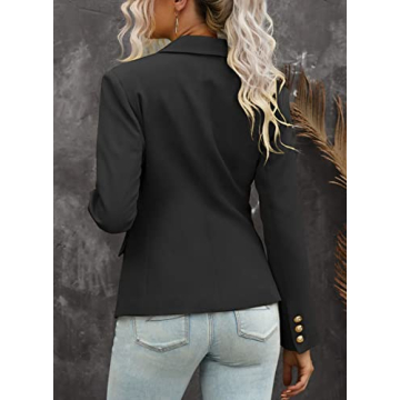 Stylish Double Breasted Blazer for Women Office Wear