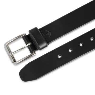 Dockers Men's Casual Leather Belt - Classic Style for Everyday Wear