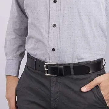 Dockers Men's Casual Leather Belt - Classic Style for Everyday Wear