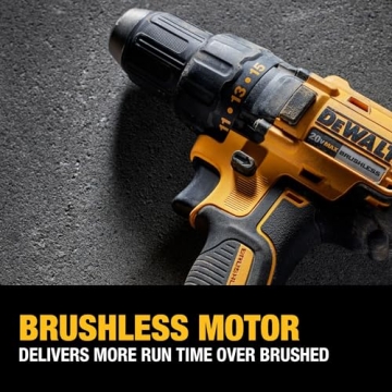 DEWALT 20V Max Brushless Cordless Drill with Battery