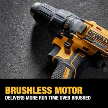 DEWALT 20V Max Brushless Cordless Drill with Battery