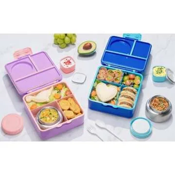 Fimibuke Kids Bento Box with Thermos, 60OZ Leakproof