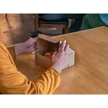 SCT Kraft One-Piece Non-Window Bakery Boxes, 10 x 10 x 4, Brown, Paper, 100/Bundle