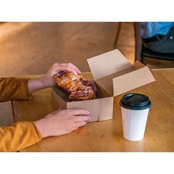 SCT Kraft One-Piece Non-Window Bakery Boxes, 10 x 10 x 4, Brown, Paper, 100/Bundle