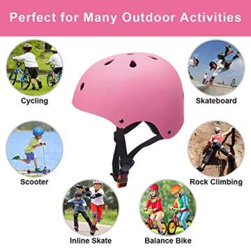 Glaf Toddler Helmet 2-4 Years Kids Bike Helmets for 8-14 Years Old Baby Girls Boys Multi-Sport Helme...