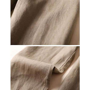 Chic IXIMO Women's Linen Tapered Pants for Everyday Style