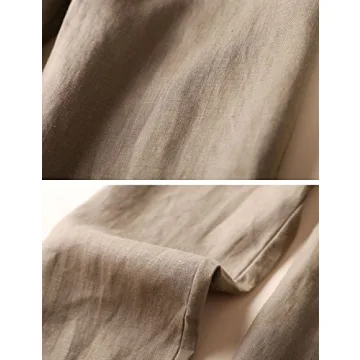 Chic IXIMO Women's Linen Tapered Pants for Everyday Style